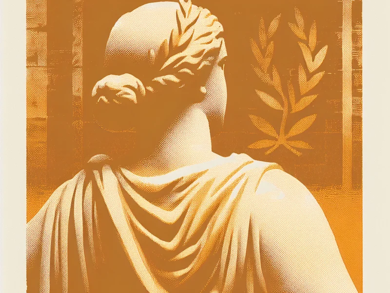 Classical Roman and Greek styled illustration representing What Is Zero-Based Budgeting—and Why Is It Trending in 2026? with stack of Roman coins or merchant scales