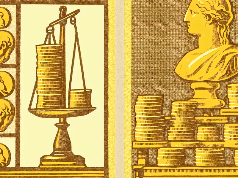 Classical Roman and Greek styled illustration representing What Is the Zero-Gap Condition? with stack of Roman coins or merchant scales