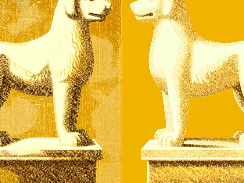 Classical Roman and Greek styled illustration representing What Is the ZEW Indicator and Why Should Australians Care? with Roman hunting dog sculpture