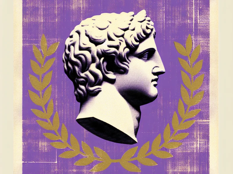 Classical Roman and Greek styled illustration representing What Are Zombie Companies and Why Do They Matter? with stack of Roman coins or merchant scales